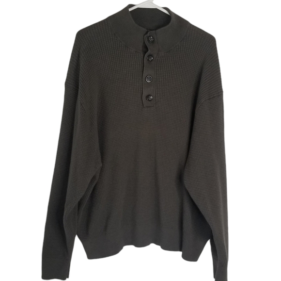 Cremieux Classics Pima Cotton/Cashmere Blend Long Sleeve Ribbed Sweater XXL - Picture 1 of 11